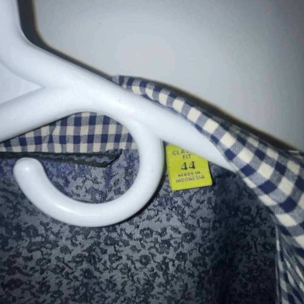 Robert Graham gingham check blue and white sport coat